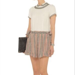 Isabel Marant Etoile Mel Star Silk Paperbag High Rise Shorts